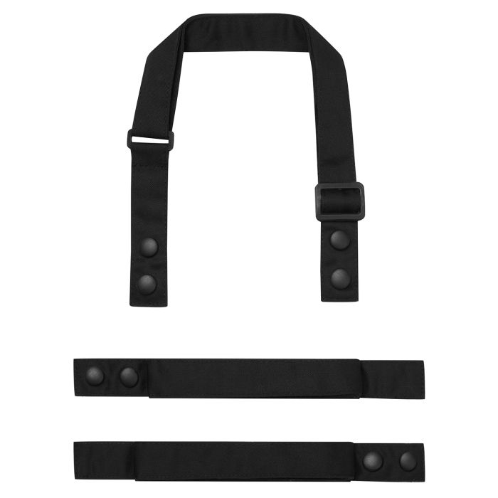 ‘Swap & Pop’ Customisable Apron – Straps - Black - One size ‘Swap & Pop’ Customisable Apron – Straps - Black - One size
