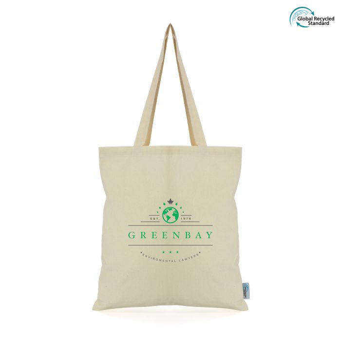 Natural 5oz Recycled Cotton Shopper-Natural Natural 5oz Recycled Cotton Shopper-Natural