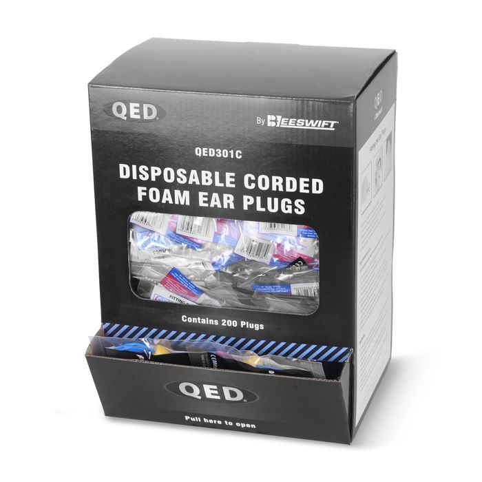 QED CORDED EAR PLUG - Blue QED CORDED EAR PLUG - Blue
