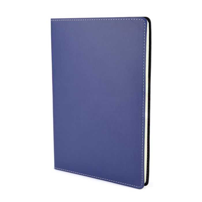A5 Stitch Edge Notebook-Navy Blue A5 Stitch Edge Notebook-Navy Blue