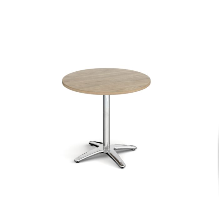 Roma circular dining table with 4 leg base-Barcelona Walnut Roma circular dining table with 4 leg base-Barcelona Walnut