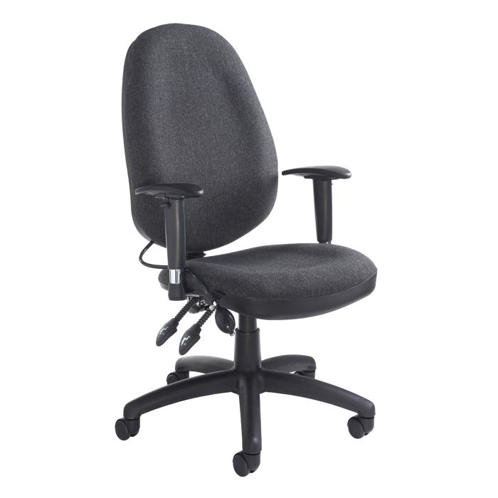 Sofia adjustable lumbar operators chair-Charcoal Sofia adjustable lumbar operators chair-Charcoal