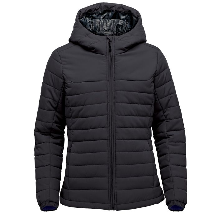 Women’s Nautilus quilted hooded jacket - Black - S Women’s Nautilus quilted hooded jacket - Black - S