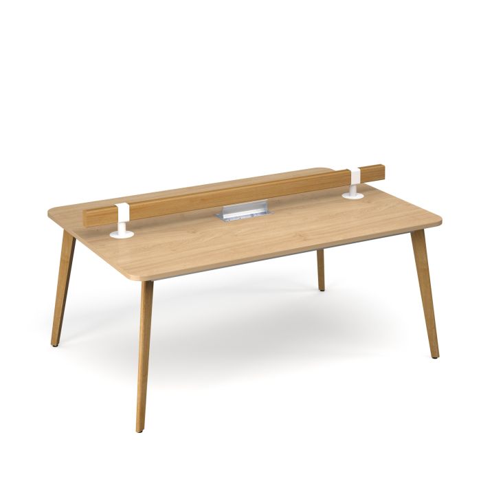 Saxon worktable with low level tool rail-Kendal Oak