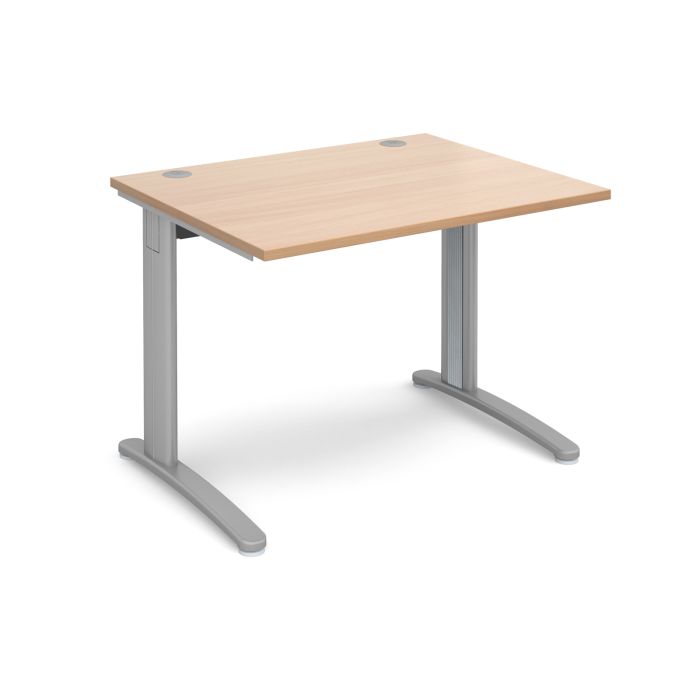 TR10 straight desk 800mm deep-Beech TR10 straight desk 800mm deep-Beech