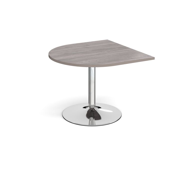 Trumpet base radial extension table-Grey Oak