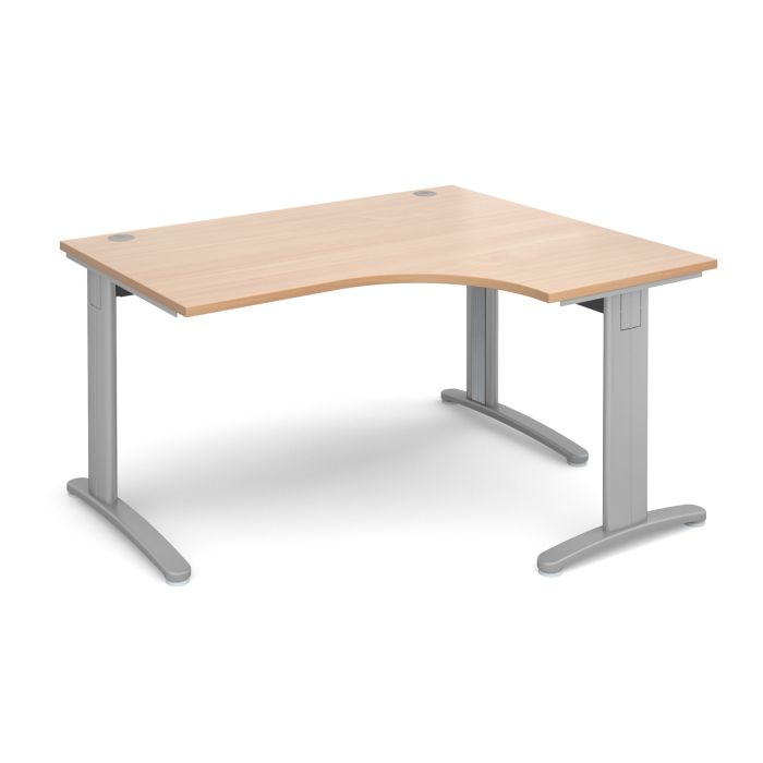 TR10 deluxe right hand ergonomic desk-Beech TR10 deluxe right hand ergonomic desk-Beech