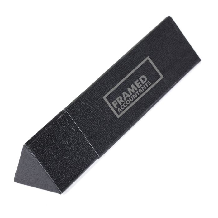 Deluxe Triangular Card Box-BLACK Deluxe Triangular Card Box-BLACK