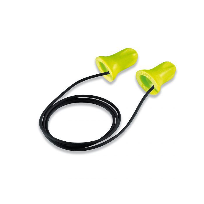 UVEX HI-COM CORDED DISPOSABLE EARPLUGS - Green UVEX HI-COM CORDED DISPOSABLE EARPLUGS - Green