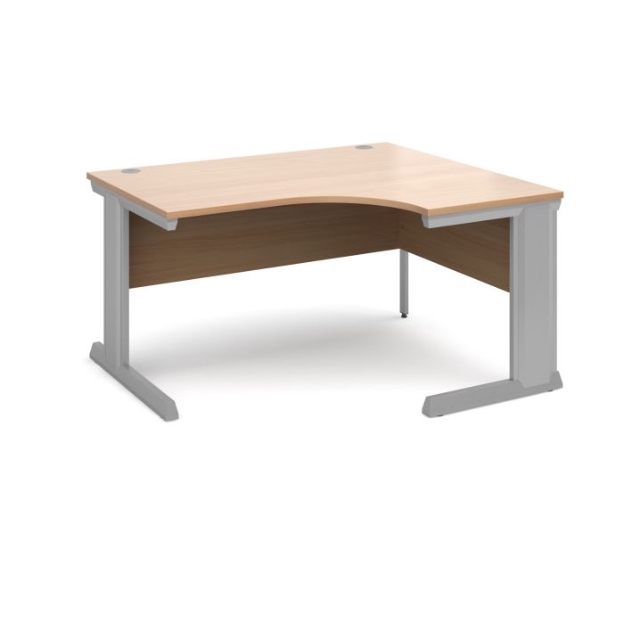 Vivo right hand ergonomic desk-Beech Vivo right hand ergonomic desk-Beech