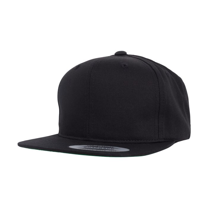 Pro-style twill snapback youth cap (6308) - Black - One size Pro-style twill snapback youth cap (6308) - Black - One size