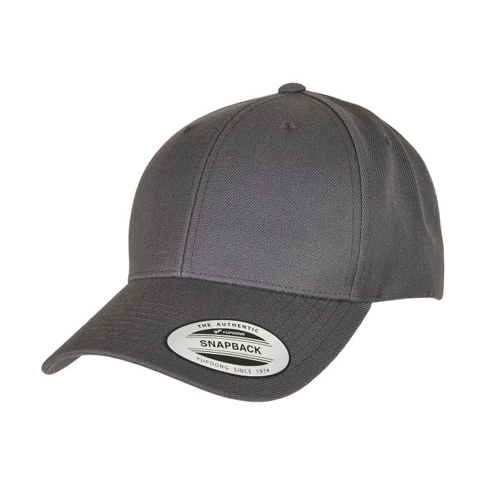 Premium curved visor snapback cap (6789M) - Dark Grey - One size Premium curved visor snapback cap (6789M) - Dark Grey - One size