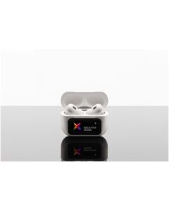 SCX.design E26 ANC earbuds with interactive touchscreen charging case
