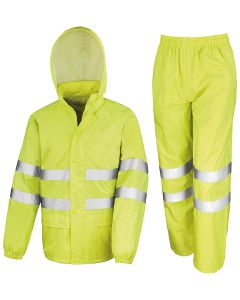 High-viz waterproof suit