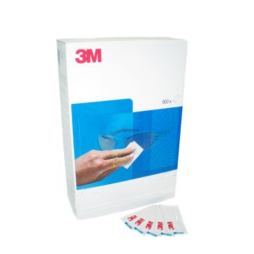3M DISP LENS CLEAN WIPES (500) - White