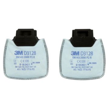 3M D3128 SECURE CLICK P2 R FILTER - White