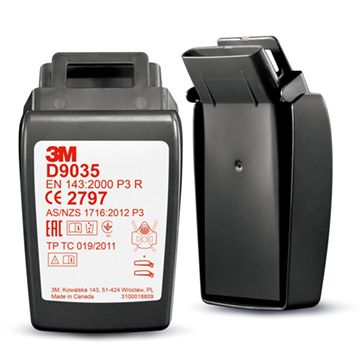 3M D9035 SECURE CLICK HARD CASE P3 R FILTER - Black