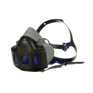 3M HF-802 SECURE CLICK HALF MASK MEDIUM - Black