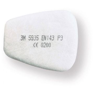 3M 5935 P3R PARTICULATE FILTER - White