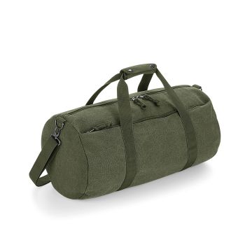 Vintage canvas barrel bag