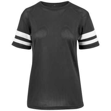 Women's mesh stripe tee