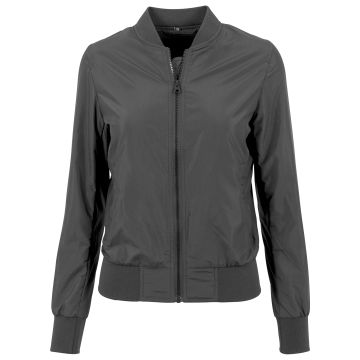 Women's nylon bomber jacket