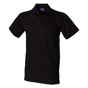 Stretch piqué polo shirt