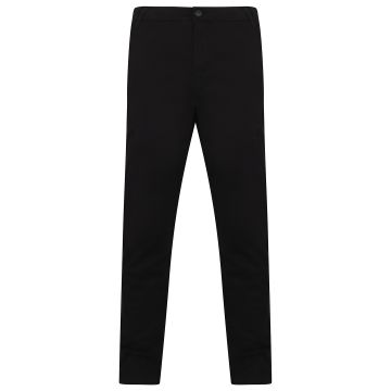 Stretch chinos with flex waistband