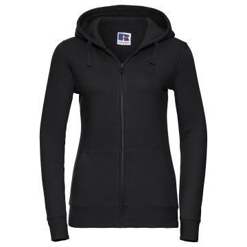 Women's authentic zipped hooded sweatshirt