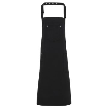 Chino cotton bib apron