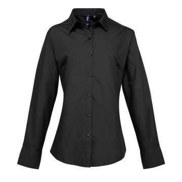 Women's supreme poplin long sleeve shirt