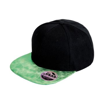 Bronx glitter flat peak snapback cap