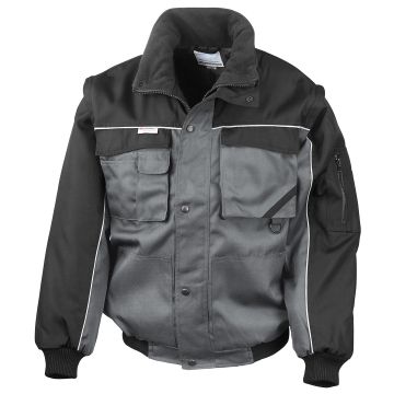 Work-Guard zip sleeve heavy-duty pilot jacket