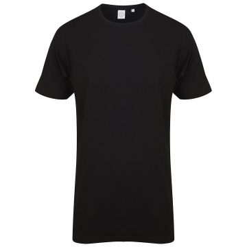 Longline t-shirt with dipped hem