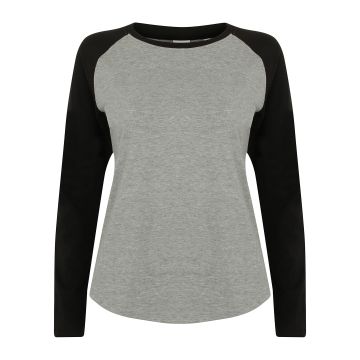 Women's long sleeve baseball t-shirt