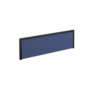 Straight fabric desktop screen with aluminium frame