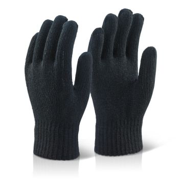 ACRYLIC GLOVE BLACK - Black