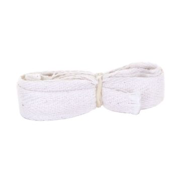 APRON COTTON TIES 12mm X 2m - White