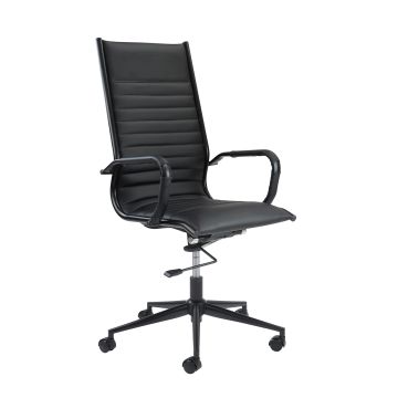 Bari high back executive chair black frame - Black