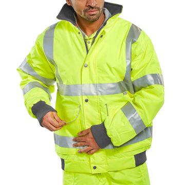 Beeswift Super Bomber Hi-Vis Waterproof Jacket
