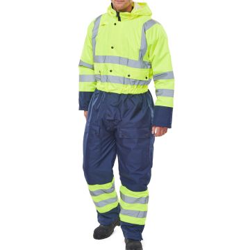 Beeswift Thermal Two-Tone Hi-Vis Waterproof Overall