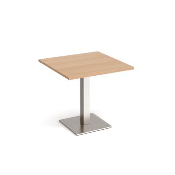 Brescia square dining table with flat square base