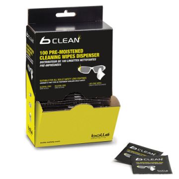 BOLLE B100 LENS CLN WIPES(100) - Black