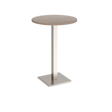 Brescia circular poseur table with flat square base