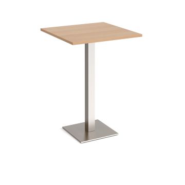 Brescia square poseur table with flat square base