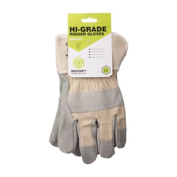 CANADIAN HIGH QUALITY LEATHER RIGGER GLOVE - Grey