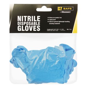 Nitrile Disposable Glove Pack of 5 Pairs