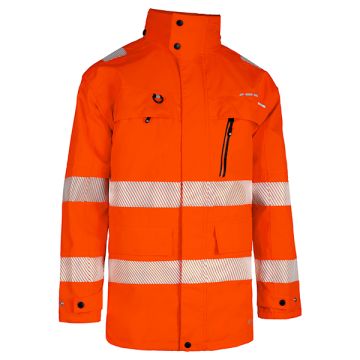 Beeswift Deltic Hi-Vis Ripstop Breathable and Waterproof Rail Jacket