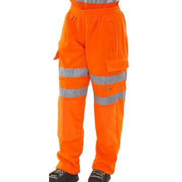 Beeswift Fleece Jogger Hi-Vis Trousers