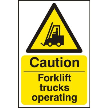 FORKLIFT TRUCKS RPVC 200MM X 300MM - White/Yellow